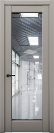 Изображение товара Межкомнатная дверь с экошпоном Aurum Doors Кобальт Co 42 Варм грей Прозрачное зеркало