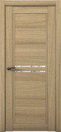 Изображение товара Межкомнатная дверь с экошпоном Aurum Doors Кобальт Co 4 Дуб Светлый Прозрачное зеркало