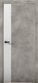 Изображение товара Межкомнатная дверь с экошпоном Aurum Doors Плутоний Pu 6 Бетон LOFT Gold Edition Манхэттен