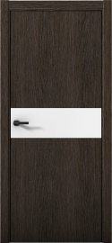 Изображение товара Межкомнатная дверь с экошпоном Aurum Doors Плутоний Pu 5 Дуб Темный Black Edition Аляска