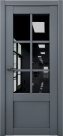 Изображение товара Межкомнатная дверь с экошпоном Aurum Doors Кобальт Co 21 Антрацит Черный лакобель