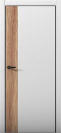 Изображение товара Межкомнатная дверь с экошпоном Aurum Doors Паладий Pd 6 Манхэттен Black Edition Дуб Натуральный