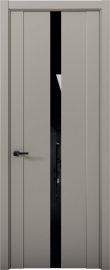 Изображение товара Межкомнатная дверь с экошпоном Aurum Doors Кобальт Co 08 Варм грей Черный лакобель