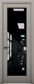 Изображение товара Межкомнатная дверь с экошпоном Aurum Doors Кобальт Co 42 Варм грей Черный лакобель