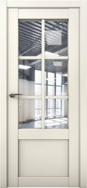 Изображение товара Межкомнатная дверь с экошпоном Aurum Doors Кобальт Co 21 Магнолия Прозрачное стекло