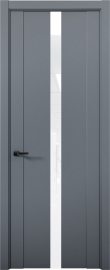 Изображение товара Межкомнатная дверь с экошпоном Aurum Doors Кобальт Co 08 Антрацит Белый лакобель