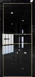 Изображение товара Межкомнатная дверь с экошпоном Aurum Doors Платина Pt 3 Crystall Black Gold Edition
