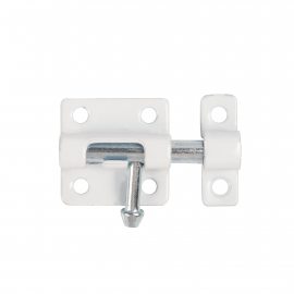 Изображение товара Шпингалет мебельный металлический SPD40х30 WH белый