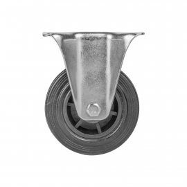 Изображение товара Опора колесная прямоходная с площадкой WL/BN-100R/100 kg резина