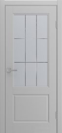Изображение товара Межкомнатная эмалированная дверь Liga Arte Tesoro светло-серый остекленная