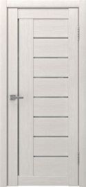 Изображение товара Межкомнатная дверь с эко шпоном Luxor ЛУ-17 сатинат Беленый дуб (экошпон) остекленная