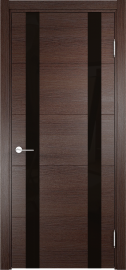 Изображение товара Межкомнатная дверь с эко шпоном Casaporte Турин 06 Дуб графит вералинга остекленная