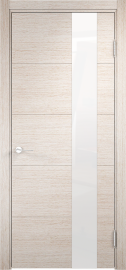 Изображение товара Межкомнатная дверь с эко шпоном Casaporte Турин 13 Дуб бежевый вералинга остекленная