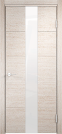 Изображение товара Межкомнатная дверь с эко шпоном Casaporte Турин 14 Дуб бежевый вералинга остекленная