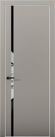 Изображение товара Межкомнатная дверь с экошпоном Aurum Doors Палладий Pd 08 Deep Blue Al White Черный лакобель