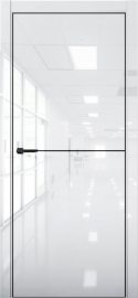 Изображение товара Межкомнатная дверь с экошпоном Aurum Doors Платина Pt 2 Crystall White Al White