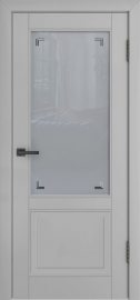 Изображение товара Межкомнатная эмалированная дверь Avidoor Элеганс 02 RAL 7047 Остекленная