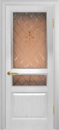 Изображение товара Межкомнатная ульяновская дверь Дворецкий Готика белый ясень остекленная