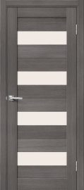 Изображение товара Межкомнатная дверь с эко шпоном Порта-23 (1П-03) Grey Veralinga остекленная