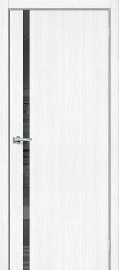 Изображение товара Межкомнатная дверь с эко шпоном MR.WOOD Браво-1.55 Snow Melinga глухая