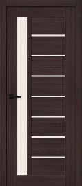 Изображение товара Межкомнатная дверь с эко шпоном MR.WOOD Браво-27 Wenge Melinga остекленная
