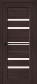 Изображение товара Межкомнатная дверь с эко шпоном MR.WOOD Браво-30 Wenge Melinga остекленная