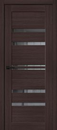 Изображение товара Межкомнатная дверь с эко шпоном MR.WOOD Браво-30 Wenge Melinga остекленная