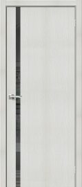 Изображение товара Межкомнатная дверь с эко шпоном MR.WOOD Браво-1.55 Bianco Veralinga остекленная