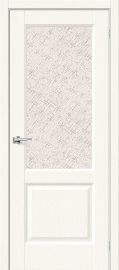 Изображение товара Межкомнатная дверь Браво Неоклассик-33 White Wood остекленная (ст. White Cross)