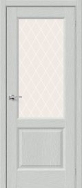 Изображение товара Межкомнатная дверь Браво Неоклассик-33 Grey Wood остекленная (ст. White Сrystal)