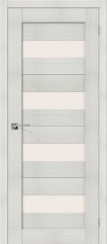 Изображение товара Межкомнатная дверь с эко шпоном Браво Порта-23 Bianco Veralinga остекленная