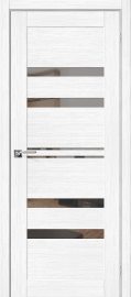 Изображение товара Межкомнатная дверь с эко шпоном Порта-30 Snow Veralinga/Mirox Grey глухая