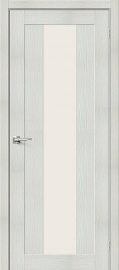 Изображение товара Межкомнатная дверь с эко шпоном Порта-25 Bianco Veralinga остекленная