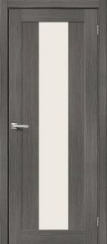 Изображение товара Межкомнатная дверь с эко шпоном Порта-25 Grey Veralinga остекленная