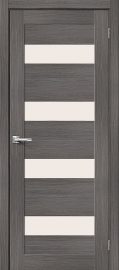Изображение товара Межкомнатная дверь с эко шпоном Порта-23 Grey Veralinga остекленная