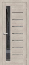 Изображение товара Межкомнатная дверь с эко шпоном Порта-27 Capuccino Veralinga/Mirox Grey глухая