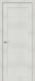Изображение товара Межкомнатная дверь с эко шпоном Порта-28 Bianco Veralinga остекленная