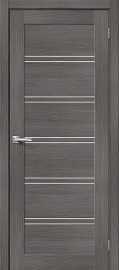 Изображение товара Межкомнатная дверь с эко шпоном Порта-28 Grey Veralinga остекленная