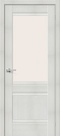 Изображение товара Межкомнатная дверь с эко шпоном Прима-3.1 Bianco Veralinga остекленная (ст. Magic Fog)