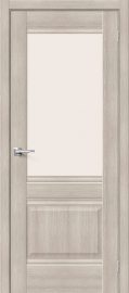 Изображение товара Межкомнатная дверь с эко шпоном Прима-3 Cappuccino Veralinga остекленная