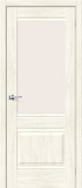 Изображение товара Межкомнатная дверь с эко шпоном Прима-3 Nordic Oak остекленная (ст. Magic Fog)