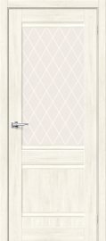 Изображение товара Межкомнатная дверь с эко шпоном Прима-3.1 Nordic Oak остекленная (ст. White Crystal)