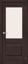 Изображение товара Межкомнатная дверь с эко шпоном MR.WOOD Прима-3 Wenge Melinga остекленная