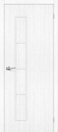 Изображение товара Межкомнатная дверь с эко шпоном Браво Тренд-3 Snow Veralinga глухая