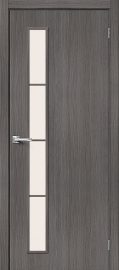 Изображение товара Межкомнатная дверь с эко шпоном Браво Тренд-4 Grey Veralinga остекленная