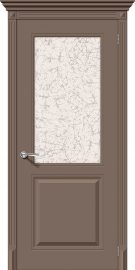 Изображение товара Межкомнатная эмалированная дверь Браво Блюз К-13 (Мокко) остекленная