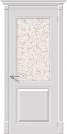 Изображение товара Межкомнатная эмалированная дверь Браво Блюз К-23 (Белый) остекленная