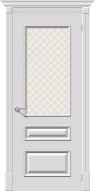 Изображение товара Межкомнатная эмалированная дверь Браво Фьюжн Плюс К-23 (Белый) остекленная