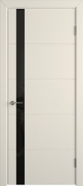 Изображение товара Межкомнатная дверь VFD (ВФД) Trivia Ivory Black Gloss