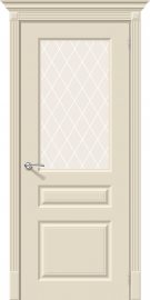 Изображение товара Межкомнатная эмалированная дверь Браво Скинни-15.1 Cream остекленная